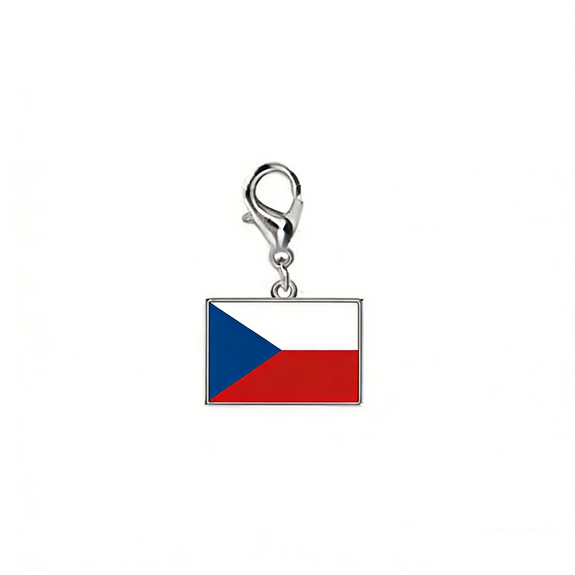10*6.6Mm Country Flag Charms for Jewelry Making DIY Bracelet Stainless Steel Fashion Jewelry Recording Your Travel Memories