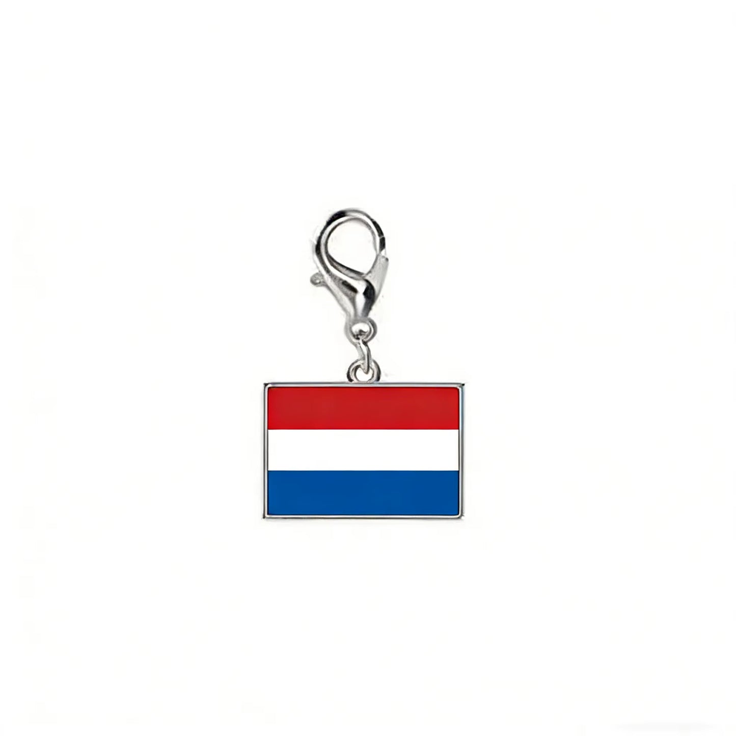 10*6.6Mm Country Flag Charms for Jewelry Making DIY Bracelet Stainless Steel Fashion Jewelry Recording Your Travel Memories